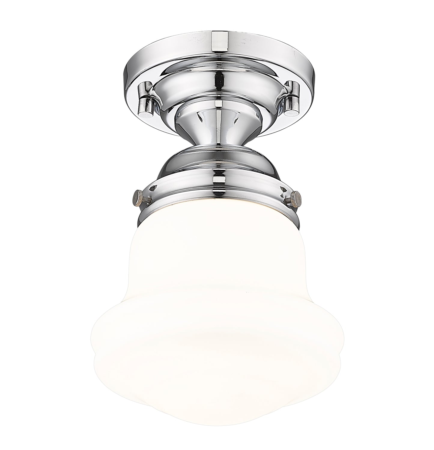 735F1-CH - Vaughn 1 Light Flush 6" Mount - Chrome