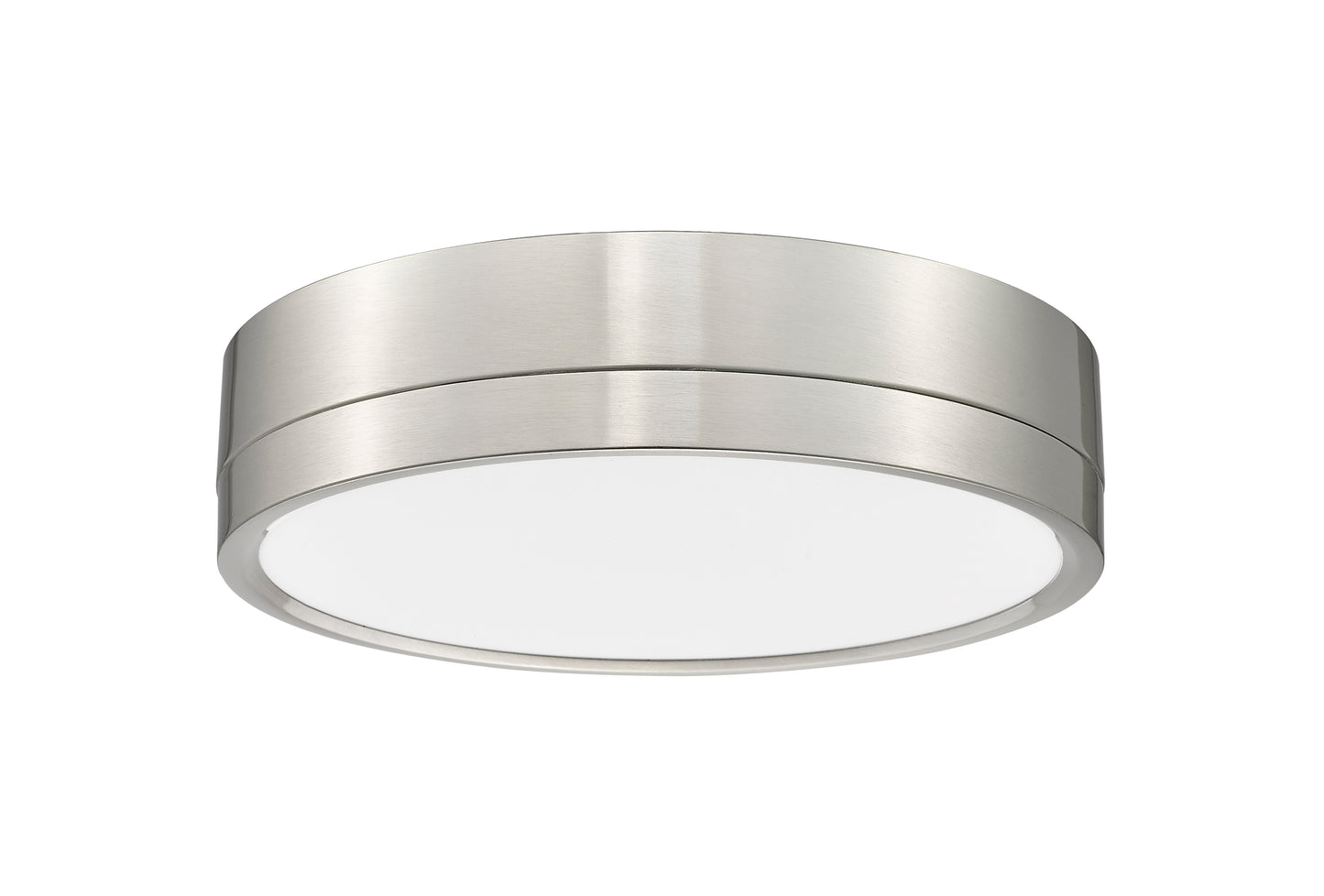 1006F12-BN-LED - Algar 1 Light Flush 12" Mount - Brushed Nickel