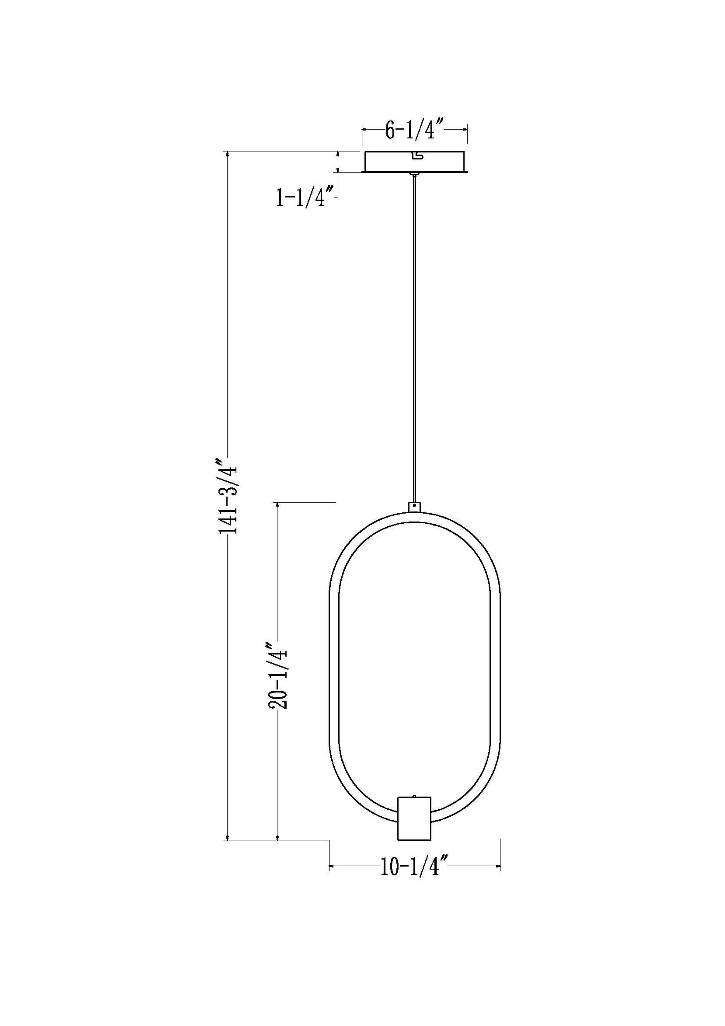 4101-10MB-LED - Saros 1 Light 10" Pendant - Matte Black