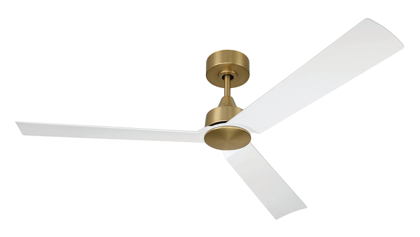 CHM52SB3 - Charming 52" 3-Blade Indoor Ceiling Fan 52" 3 Blade Ceiling Fan with Light Kit - Satin Brass