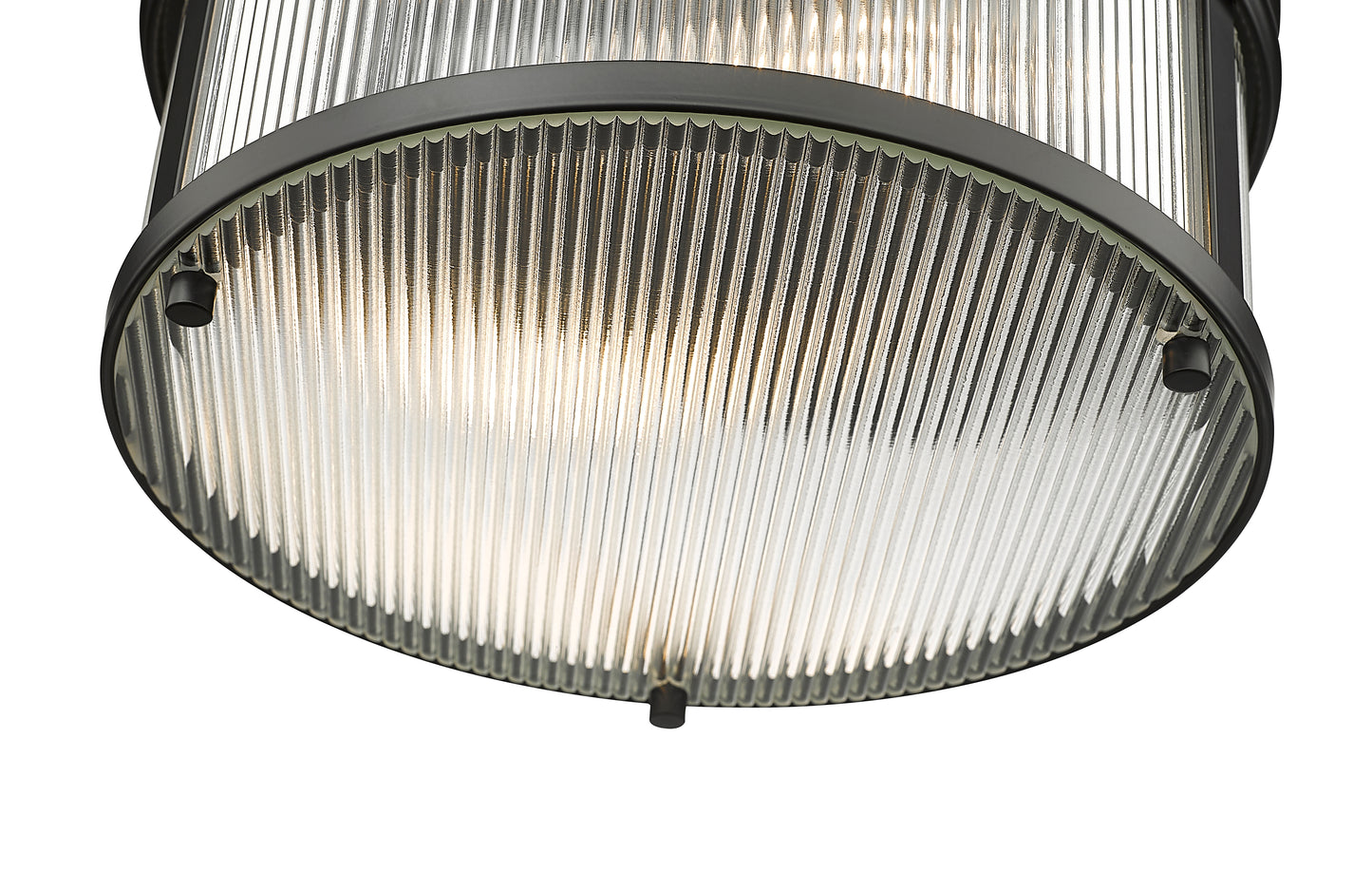 7504FR13-MB - Carnaby 2 Light Flush 13" Mount - Matte Black