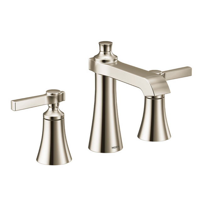 TS6984NL - Flara Two-Handle High Arc Bathroom Faucet - Polished Nickel