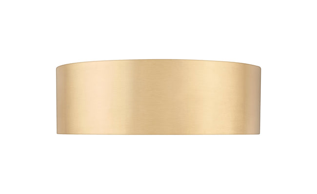 1017F12-MGLD-LED - Coronado 1 Light Flush 12" Mount - Modern Gold