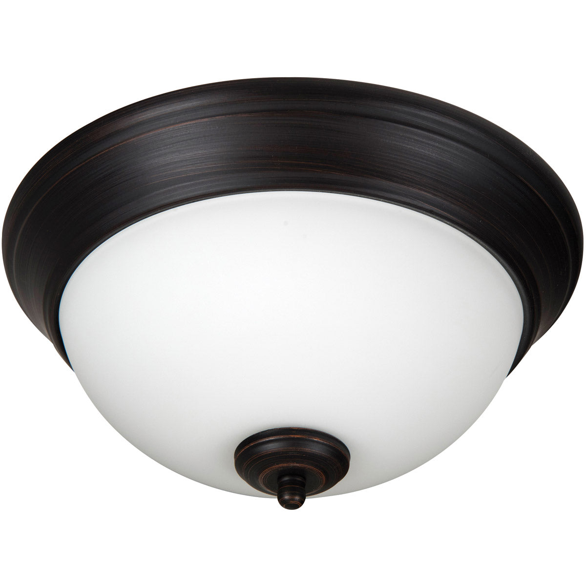XP11ABZ-2W - Pro Builder Flush 2 Light 11" Wide Flush Mount - Aged Bronze Brushed