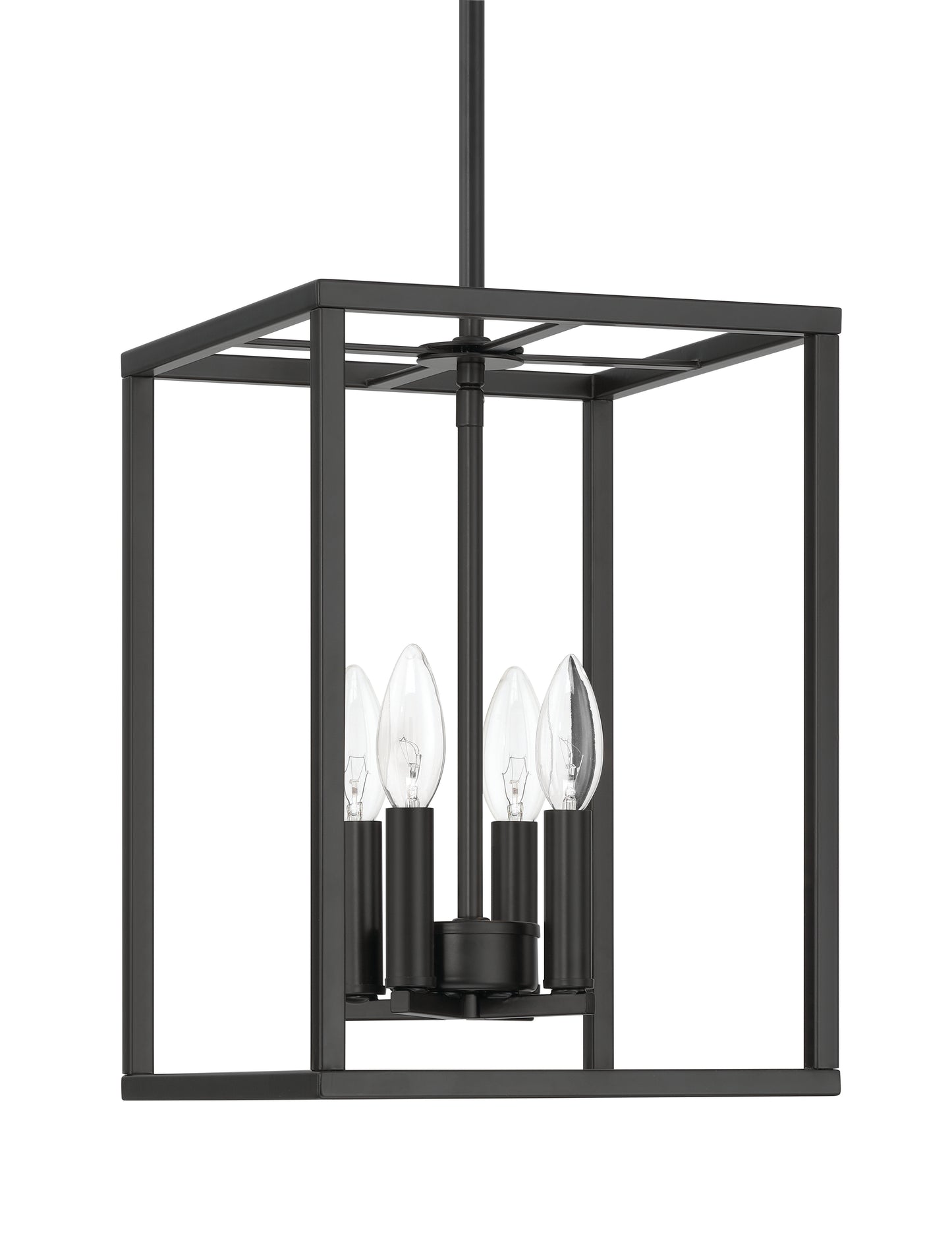 60634-FB - Signature Foyer 4 Light 10" Wide Foyer Light - Flat Black