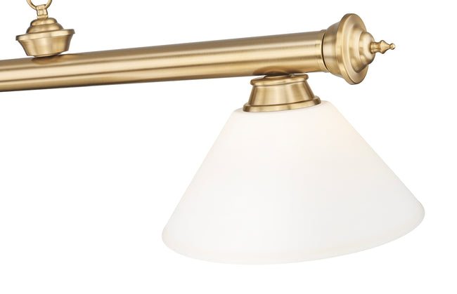 2306-4HBR-AMO14 - Cordon 4 Light 81" Billiard - Heritage Brass