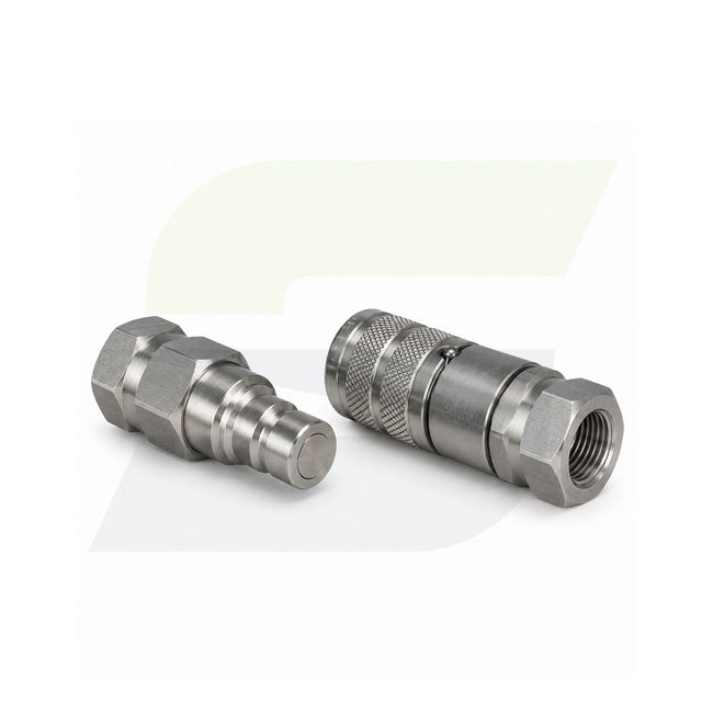 03971 - 3/8" NPT Flush-Face Hydraulic Quick Disconnect Coupling Set
