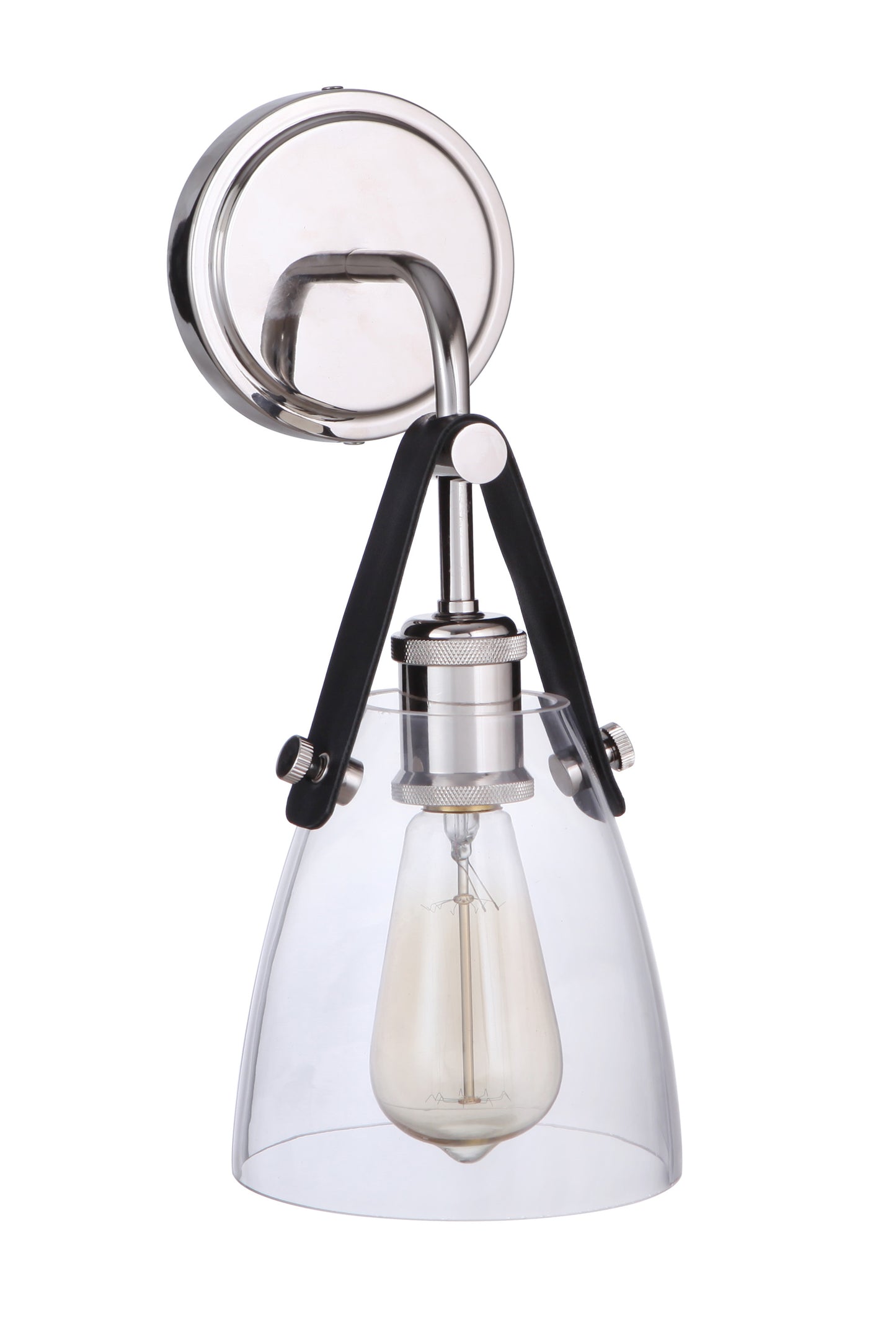 51361-PLN - Hagen 1 Light 14.17" High Wall Sconce - Polished Nickel