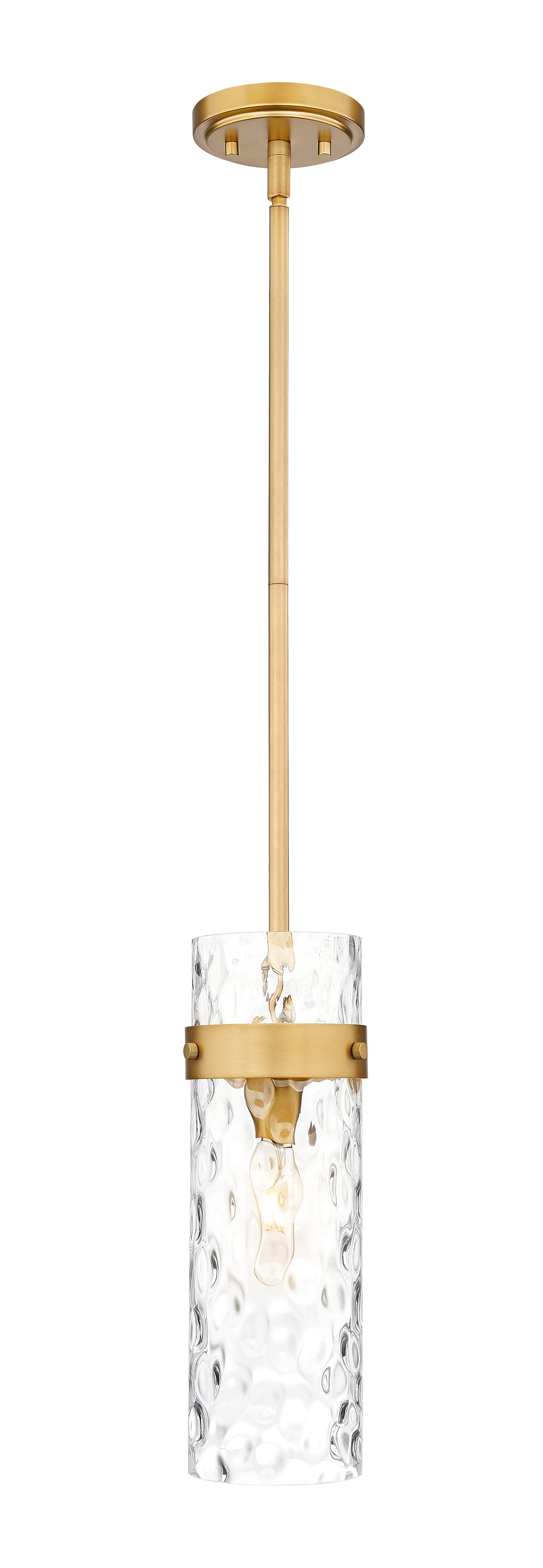 7002P5-ROD-RB - Fontaine 1 Light 6" Pendant - Rubbed Brass