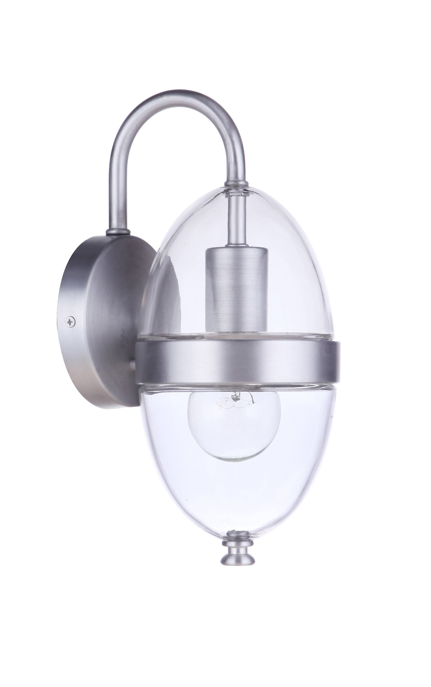ZA3504-SA - Sivo 1 Light 11.75" High Outdoor Wall Lantern - Satin Aluminum
