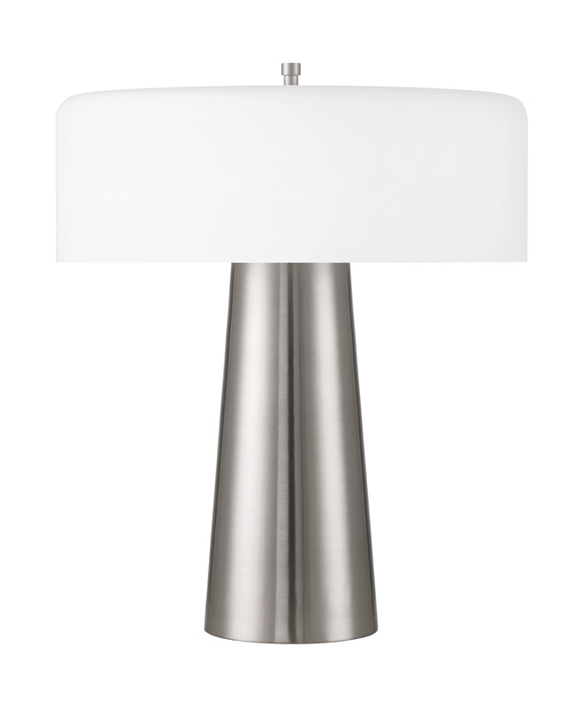87001BNK-T - 1 Light 18" High Table Lamp - Brushed Nickel
