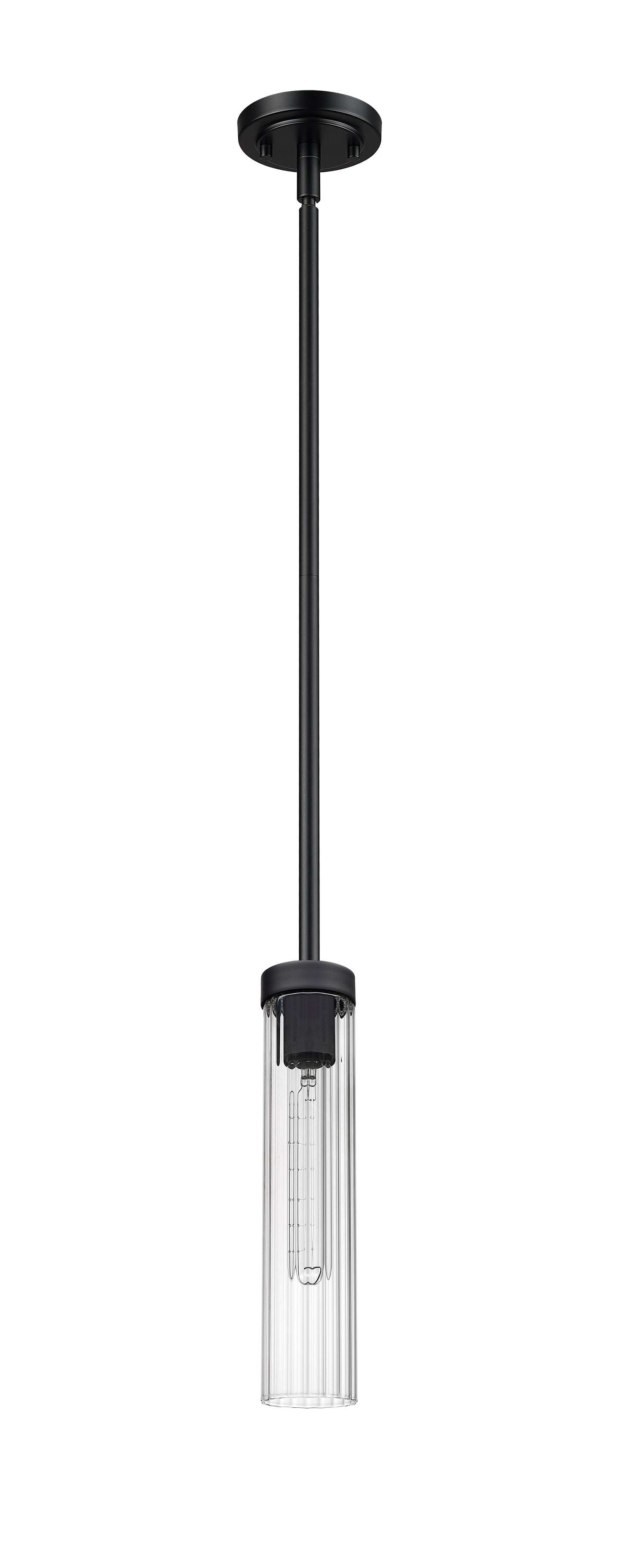 740P-ROD-MB - Beau 1 Light 5" Pendant - Matte Black
