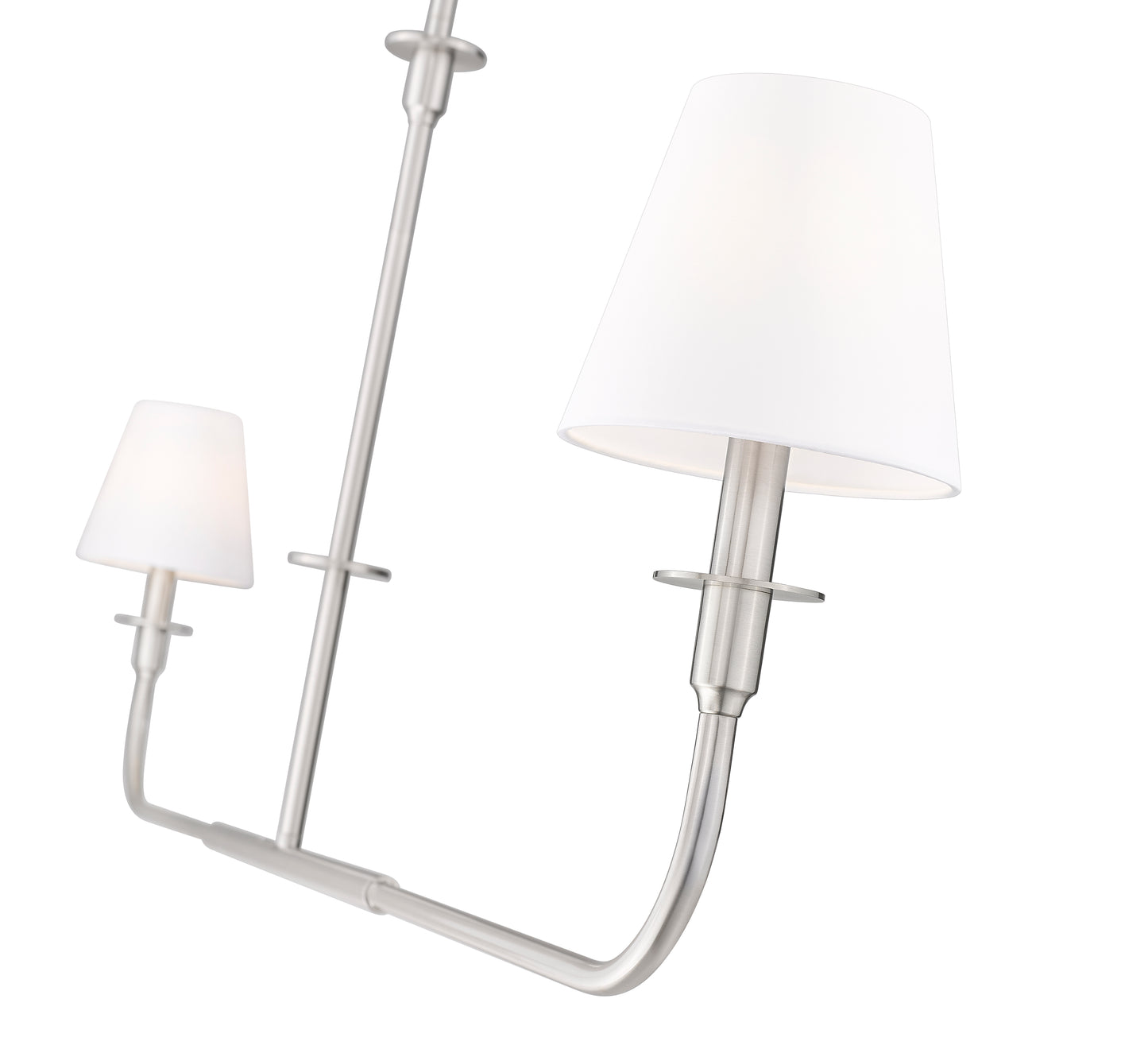 3049-60L-BN - Tova 2 Light Linear 64" Chandelier - Brushed Nickel