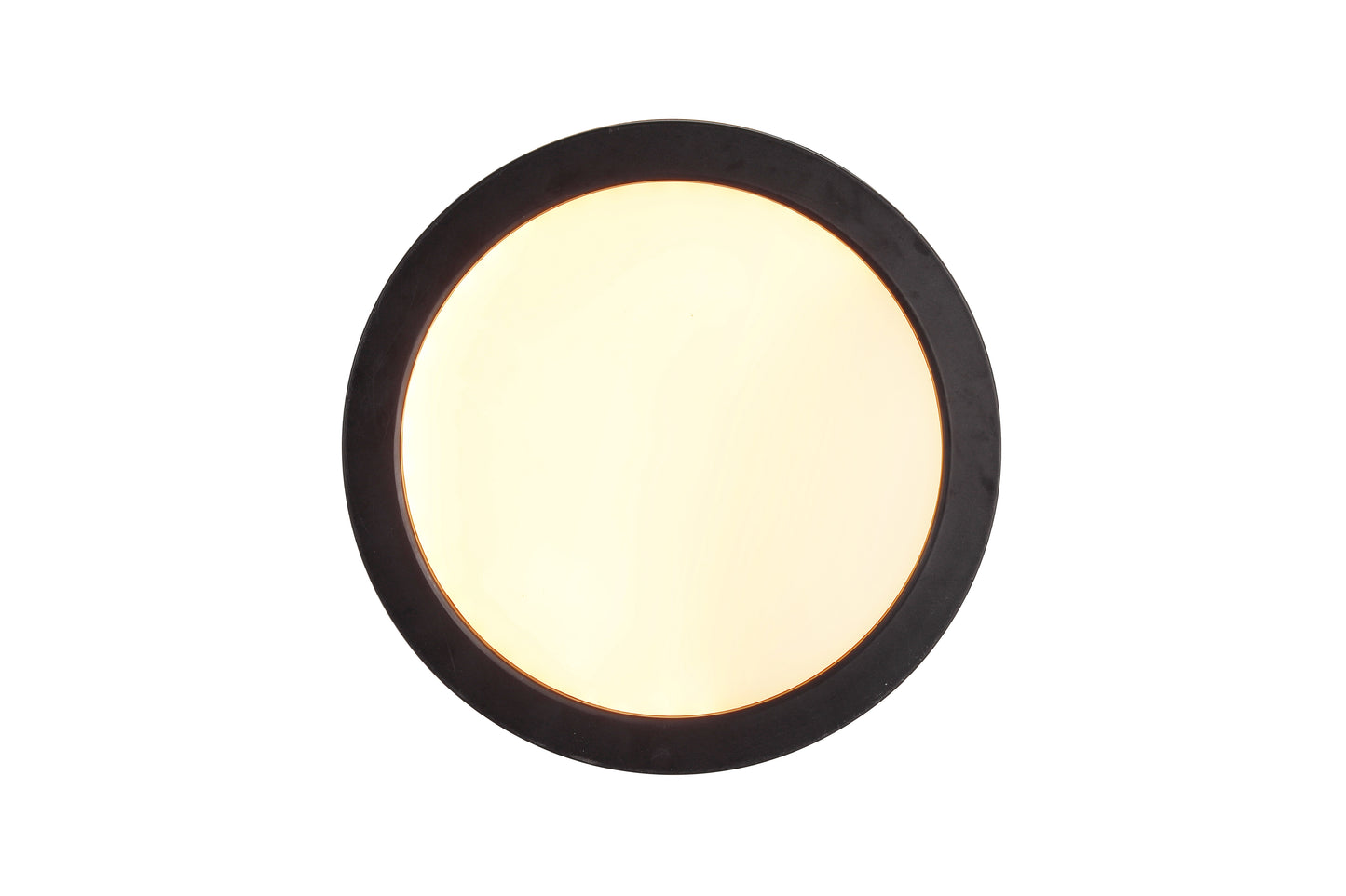 X9407-FB-LED-5CCT - Slim Line II 1 Light 7" Wide Flush Mount - Flat Black