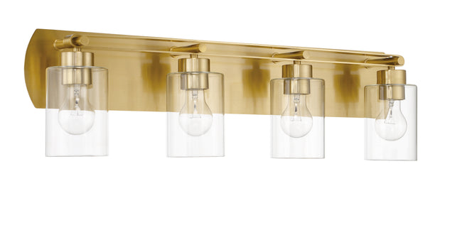 17631SB4 - Hendrix 4 Light 31" Wide Vanity Light - Satin Brass