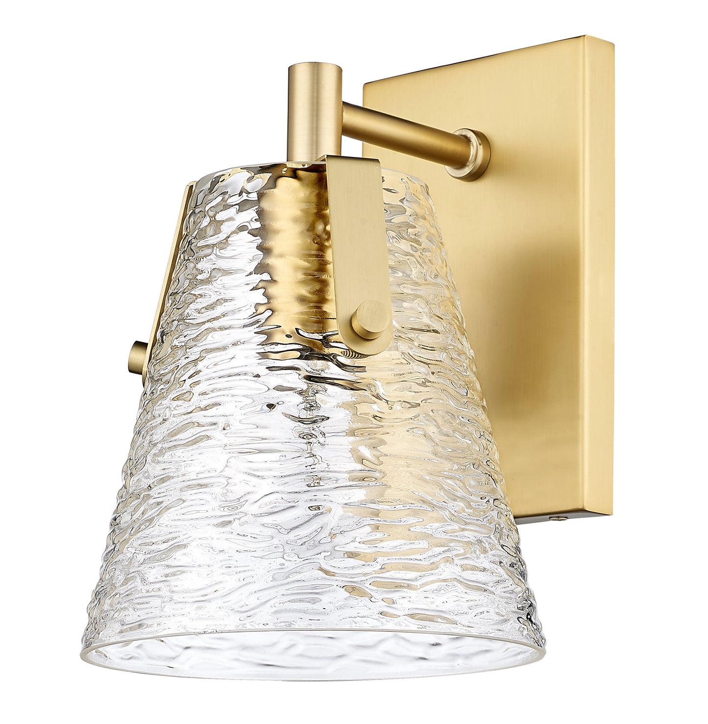 1101-1S-MGLD - Analia 1 Light Wall 9" Sconce - Modern Gold