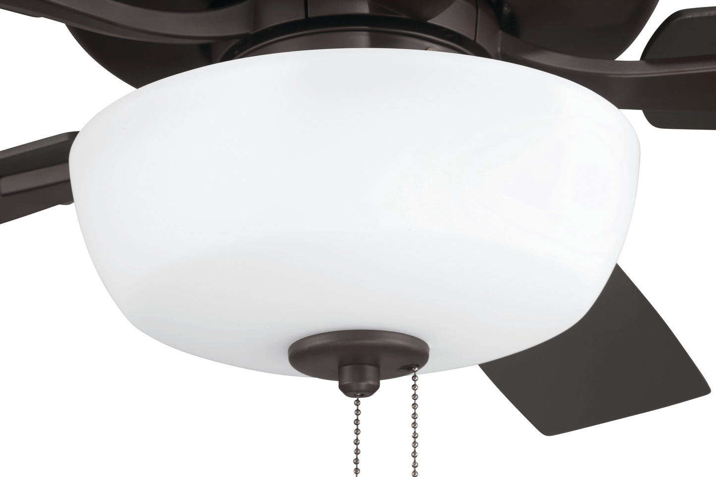 ECF211CBZ5-CBZWLN - EOS 2 Light Frosted White Bowl 52" Ceiling Fan 52" 5 Blade Ceiling Fan with Light Kit - Classic Bronze