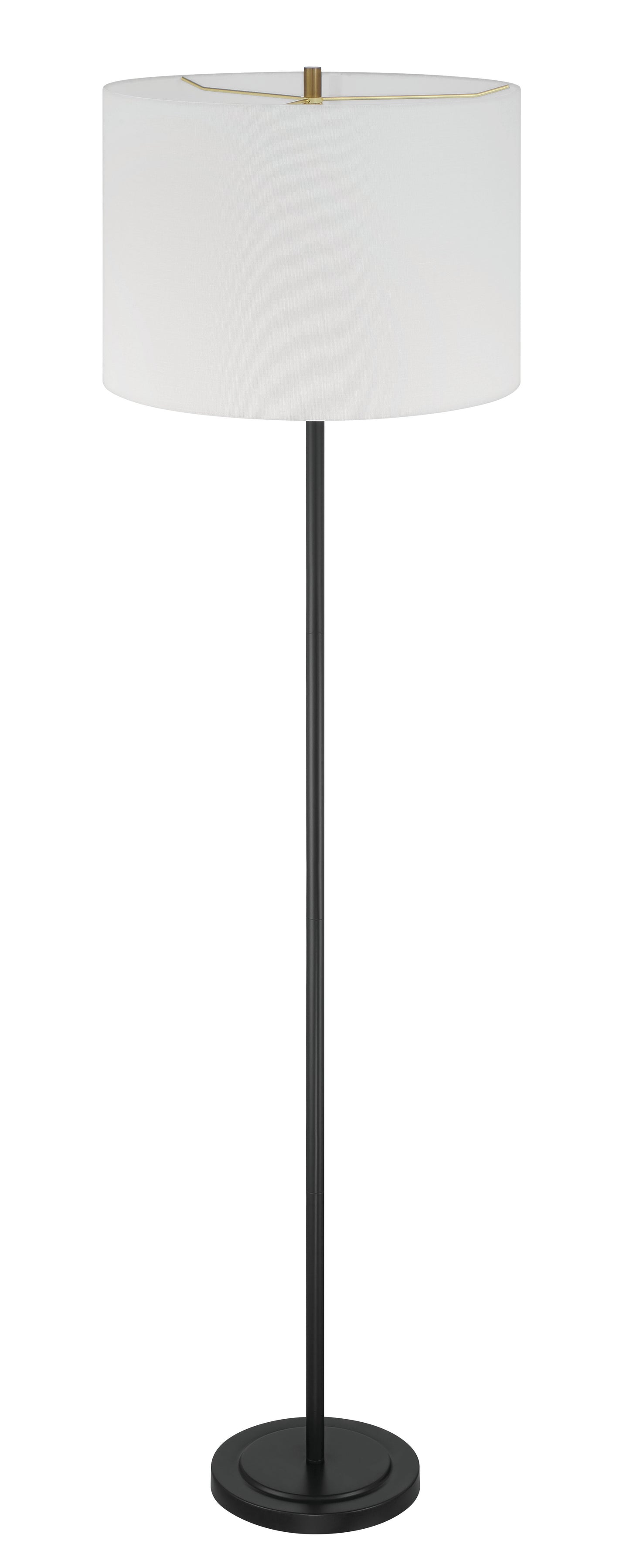 87010FB-F - Jones 1 Light 65" High Floor Lamp - Flat Black