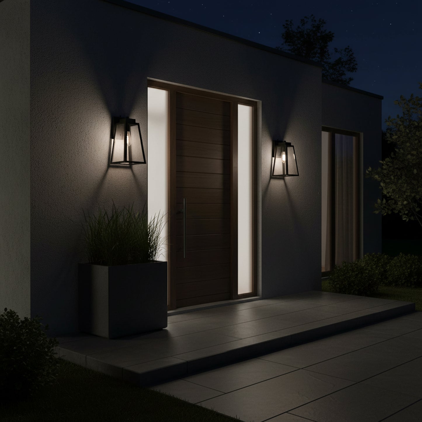 ZA6914-TB-PC - Sorano 1 Light 13.88" High Outdoor Wall Lantern - Textured Black
