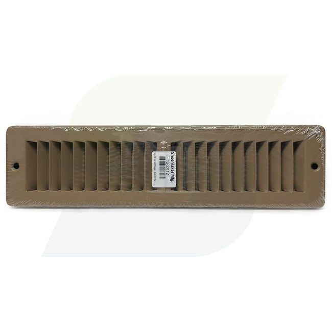 TS Series - 2" x 12" Toe Space Grille in Driftwood Tan