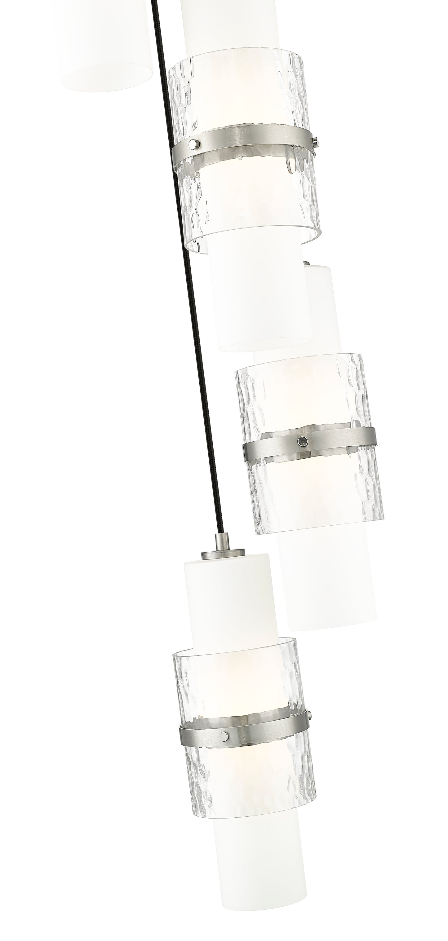 1946P-5R-BN - Cayden 5 Light 12" Chandelier - Brushed Nickel