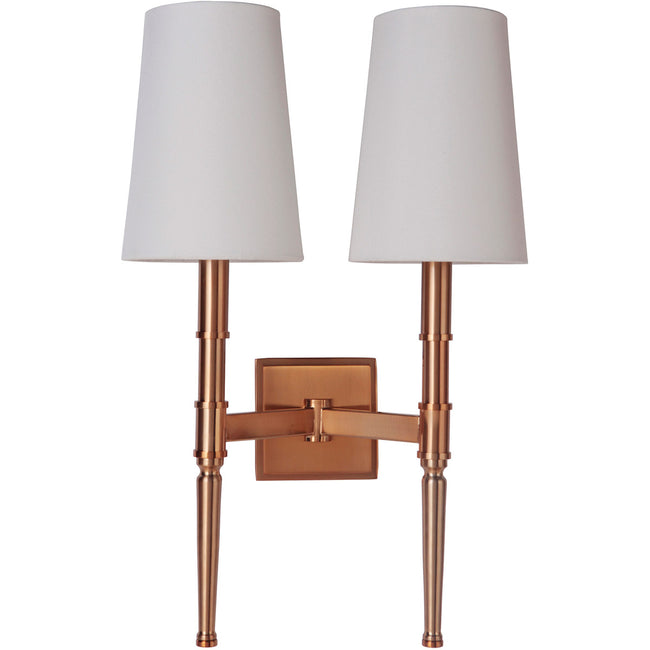 44662-SB - Ella 2 Light 20" High Wall Sconce - Satin Brass