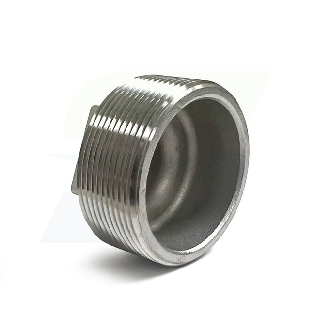 K617-32 - 2" Threaded Cored Square Head Plug, 316 Stainless Steel
