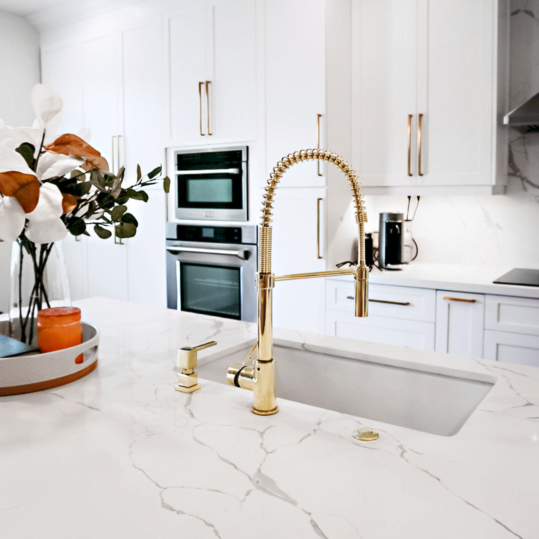 SRA-KF-PG - Sierra Kitchen Faucet in Polished Gold