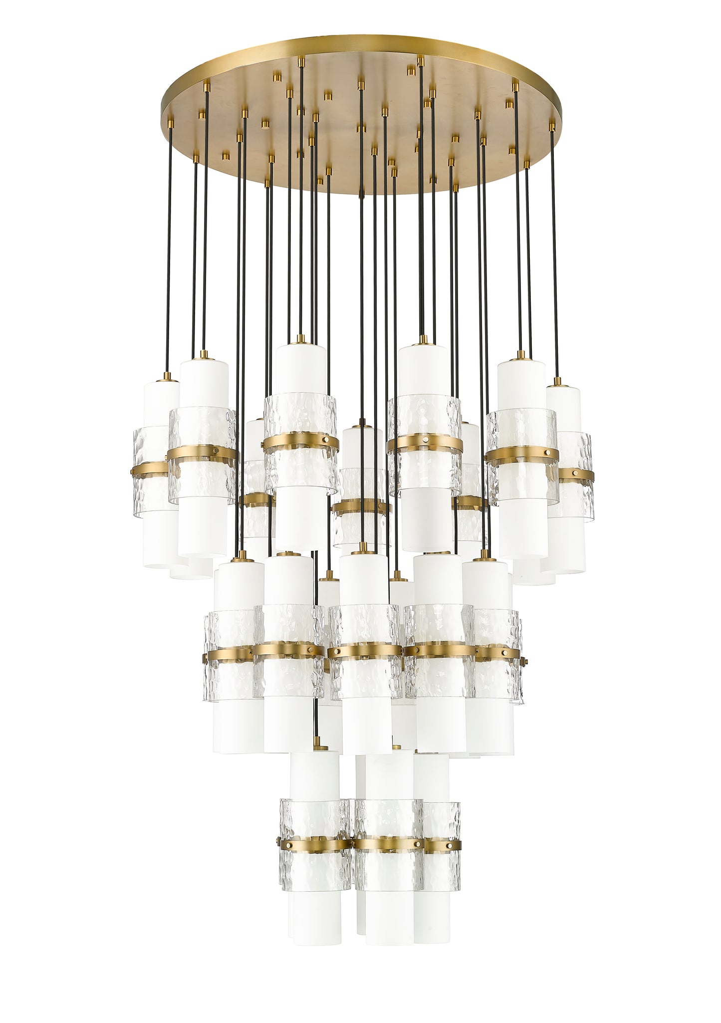 1946P-27R-MGLD - Cayden 27 Light 36" Chandelier - Modern Gold
