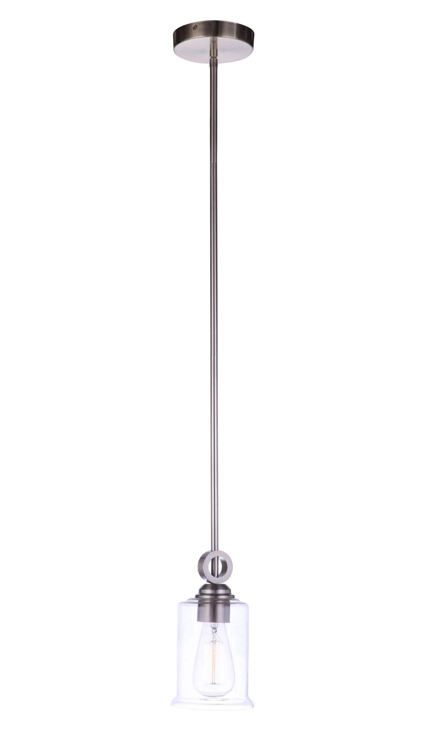 56491-BNK - Romero 1 Light 5" Wide Mini Pendant - Brushed Nickel