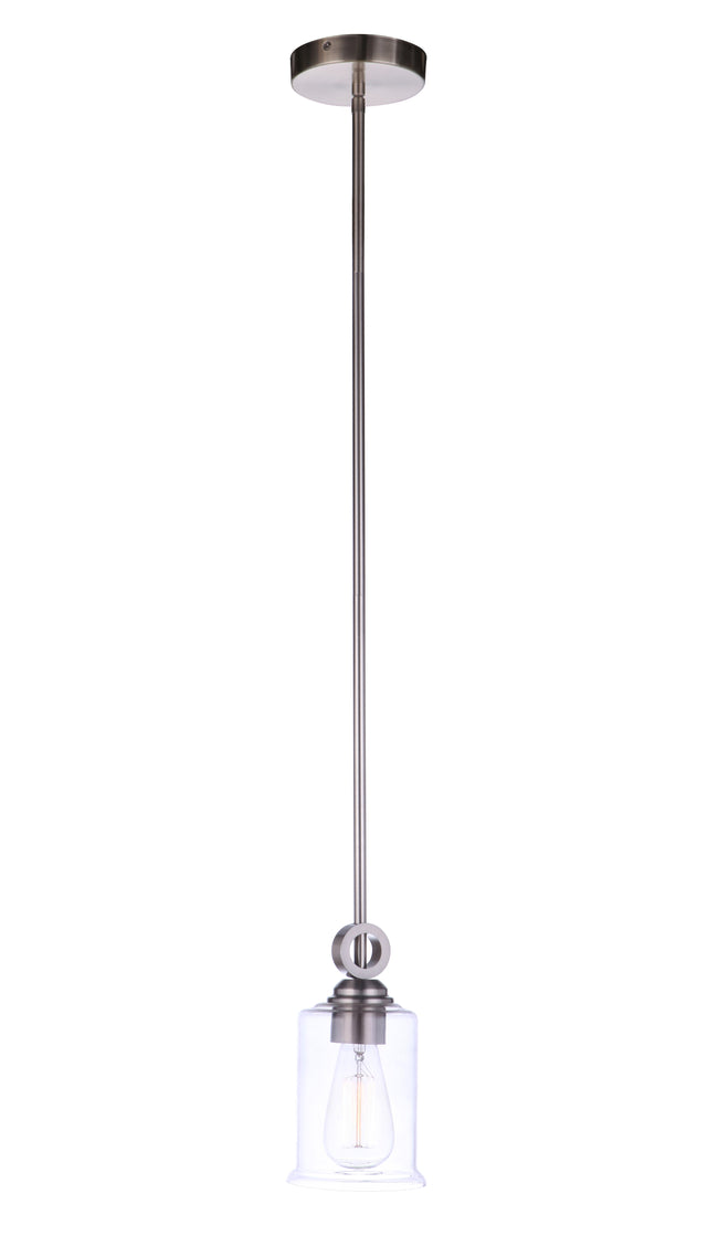 56491-BNK - Romero 1 Light 5" Wide Mini Pendant - Brushed Nickel
