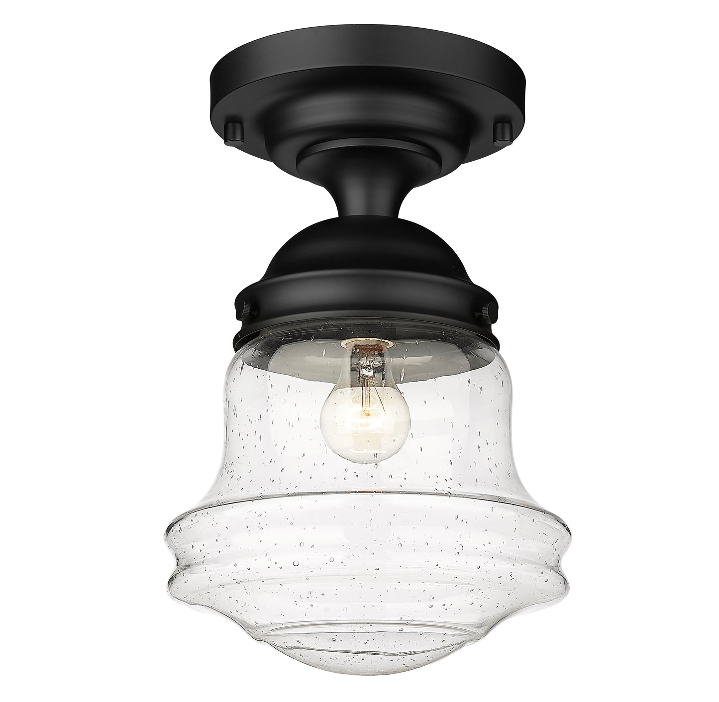 736F10-MB - Vaughn 1 Light Flush 10" Mount - Matte Black