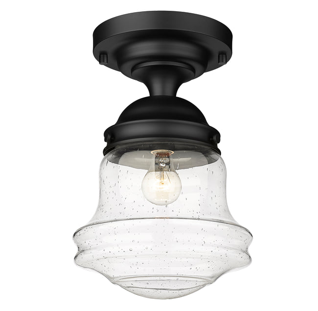736F10-MB - Vaughn 1 Light Flush 10" Mount - Matte Black