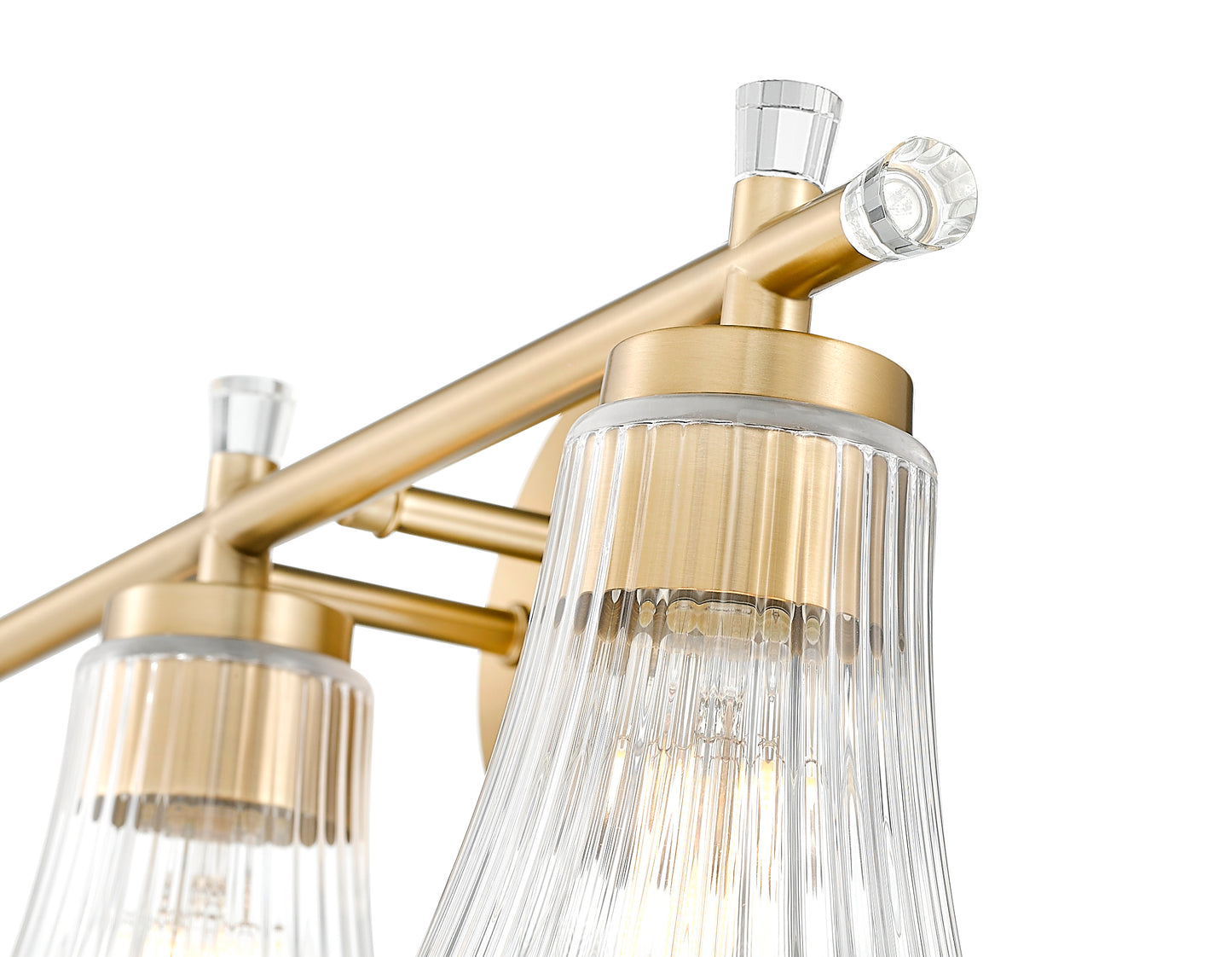7519-3V-MGLD - Belle 3 Light 24" Vanity - Modern Gold