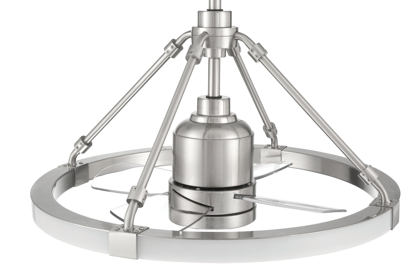 LVY24BNK4 - Levy 19" 4 Blade Ceiling Fan with Light Kit - Brushed Nickel