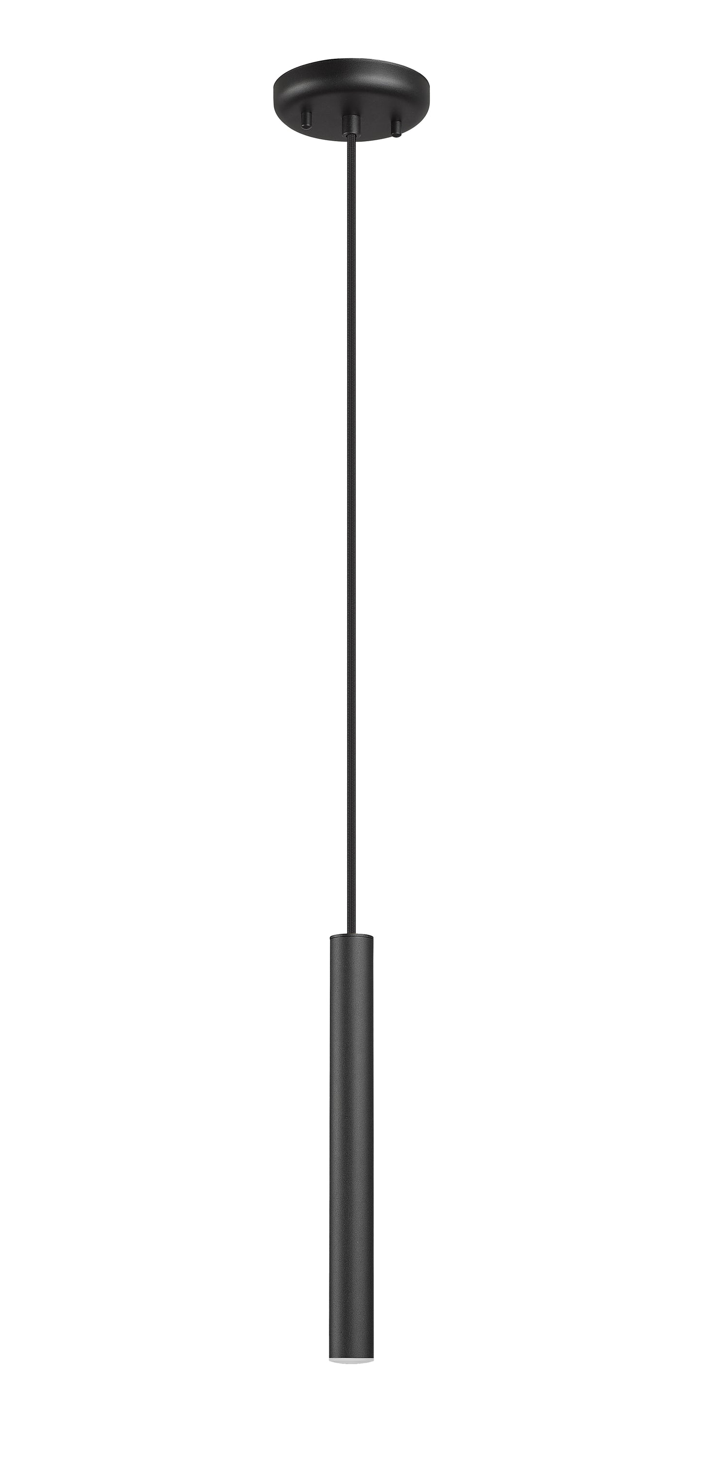 919MP12-MB-LED - Forest 1 Light Pendant 5" - Matte Black