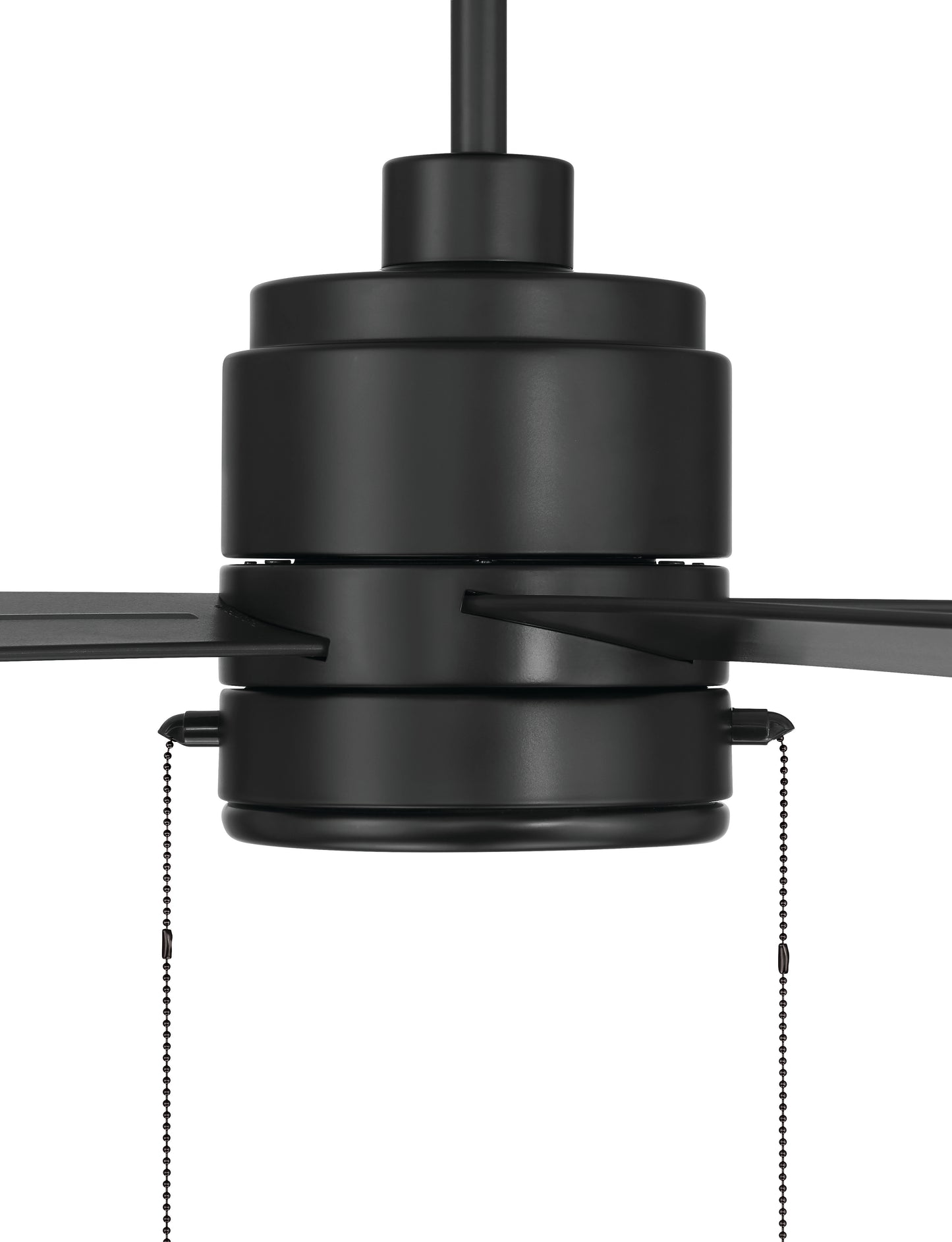 OMCY52FB4-PC - Outdoor McCoy 52 4 Blade with Pull Chains 52" 4 Blade Indoor Outdoor Ceiling Fan with Light Kit - Flat Black