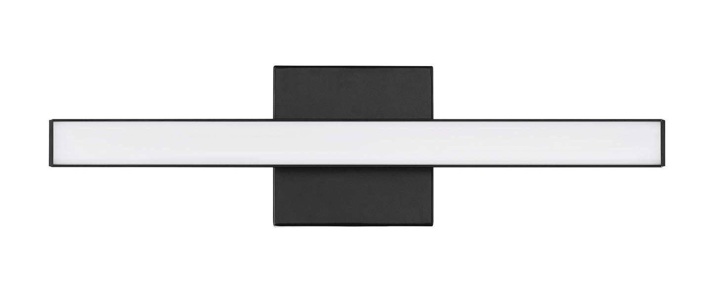 10118FB-LED - Trim 1 Light 18" Wide LED Vanity Light - Flat Black