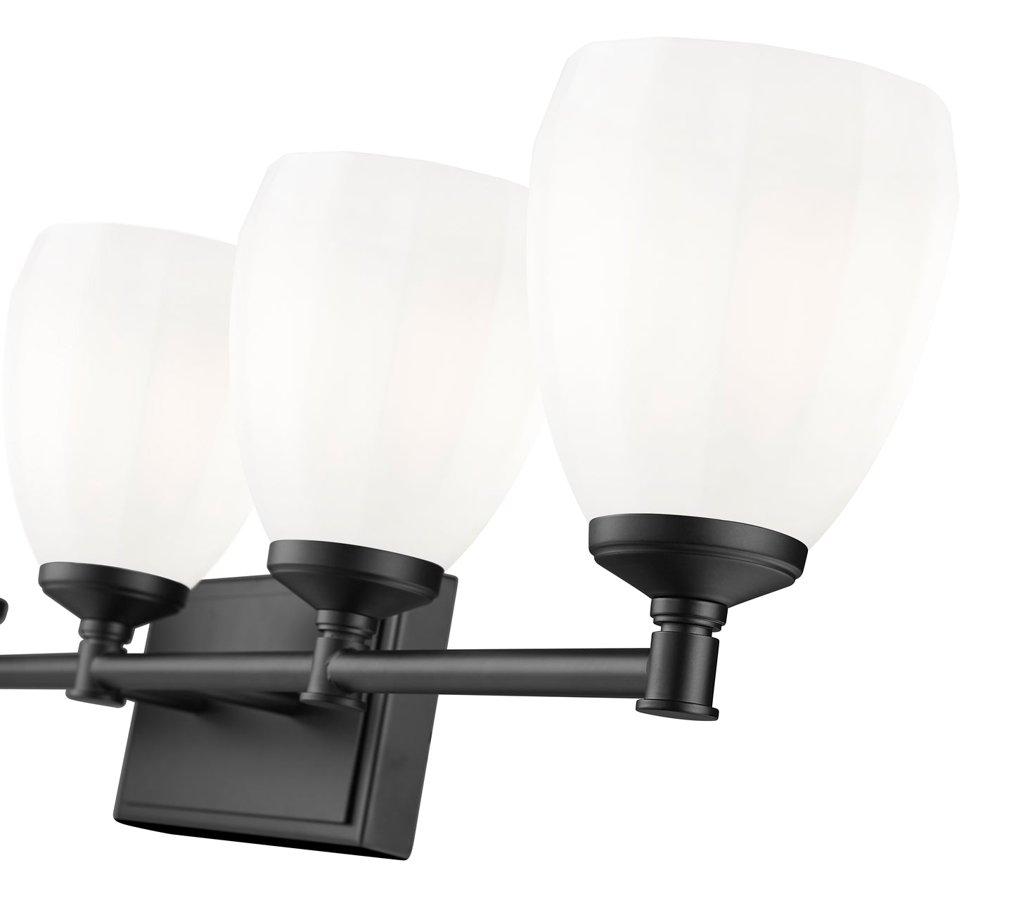 7004-5V-MB - Oren 5 Light 38" Vanity - Matte Black