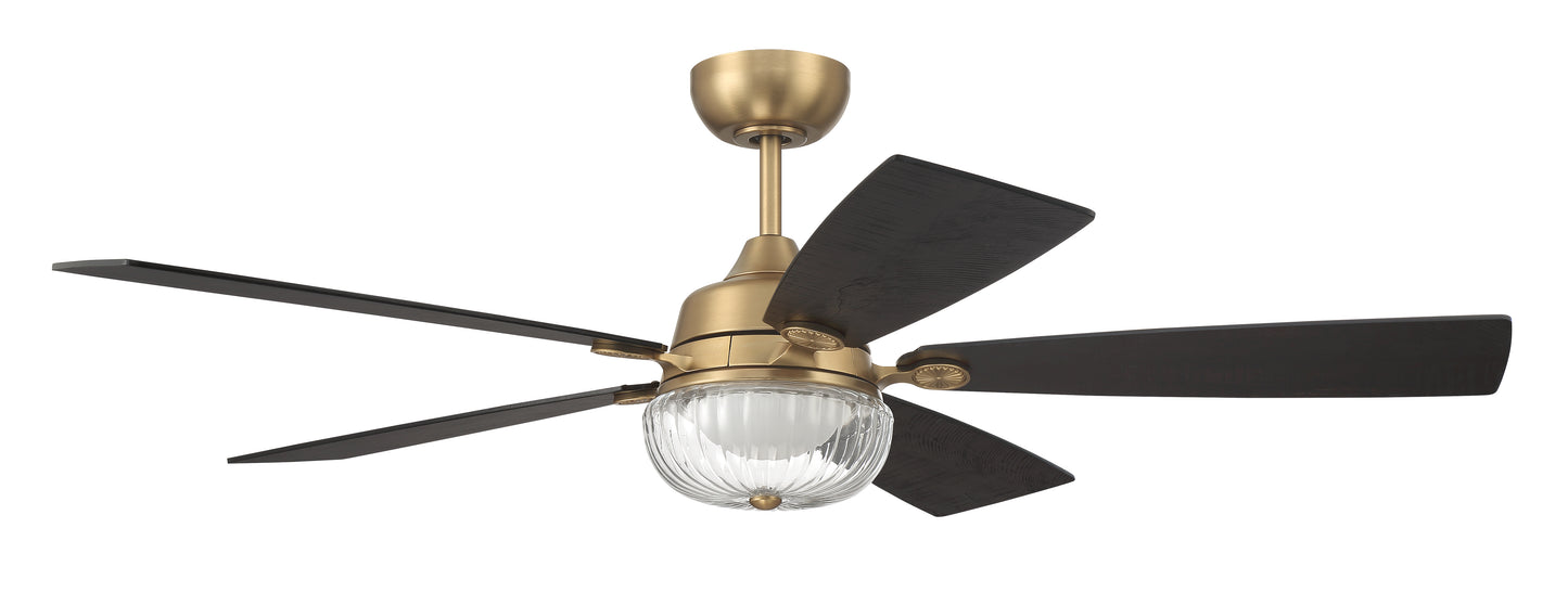 CHS52SB5-NWF - Chandler 52" Indoor Ceiling Fan no Wifi 52" 5 Blade Ceiling Fan with Light Kit - Satin Brass