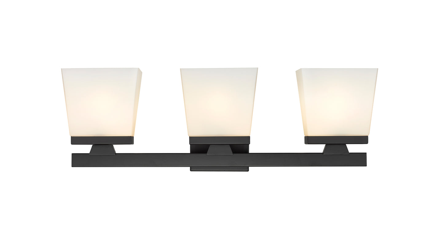 1937-3V-MB - Astor 3 Light 23" Vanity - Matte Black