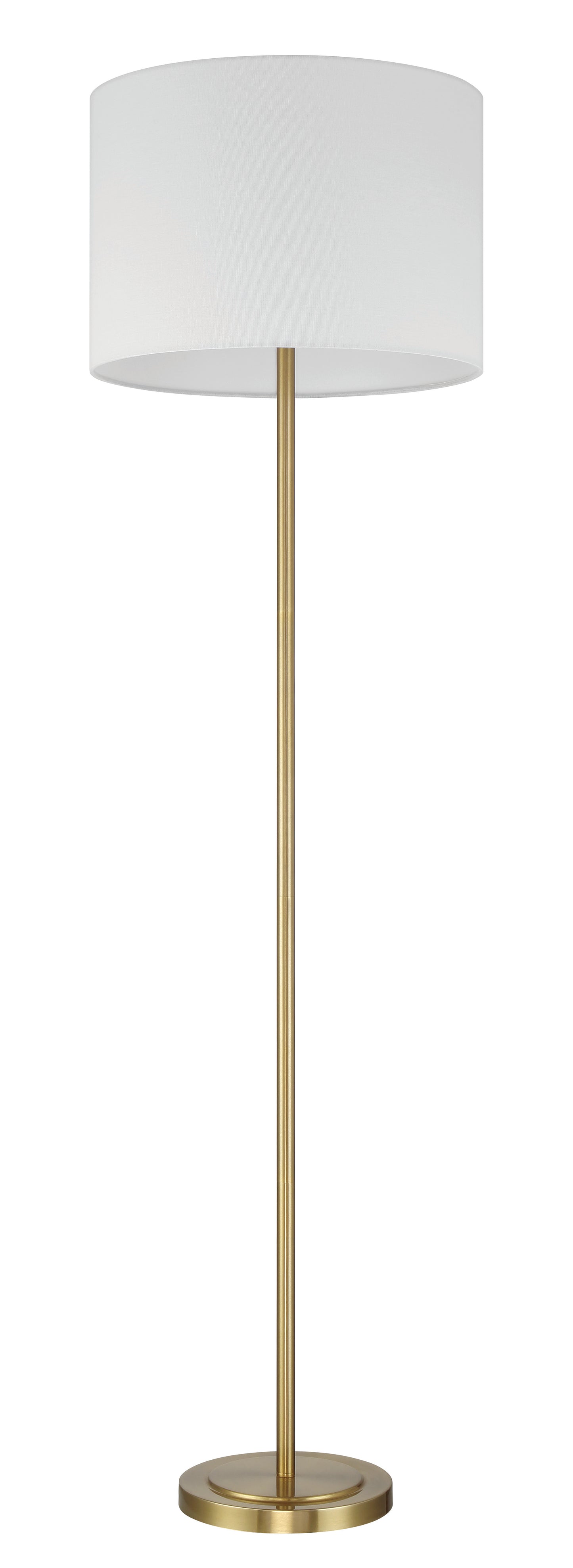 87010SB-F - Jones 1 Light 65" High Floor Lamp - Satin Brass