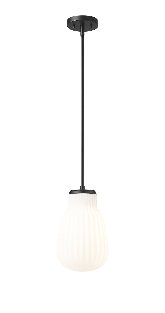7511P8-MB - Newbury 1 Light 8" Pendant - Matte Black