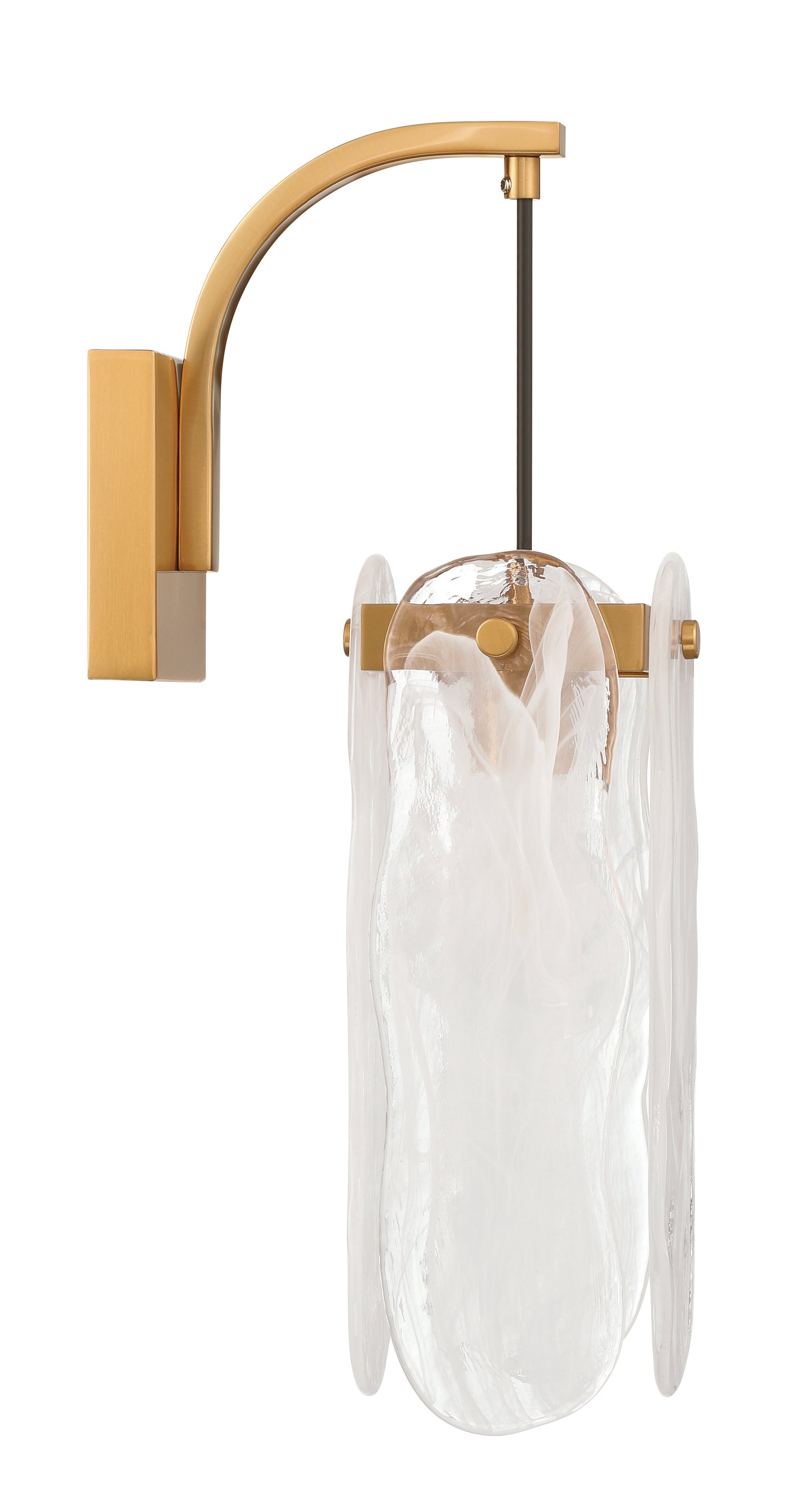 59961-SB - Angela 1 Light 17" High Wall Sconce - Satin Brass