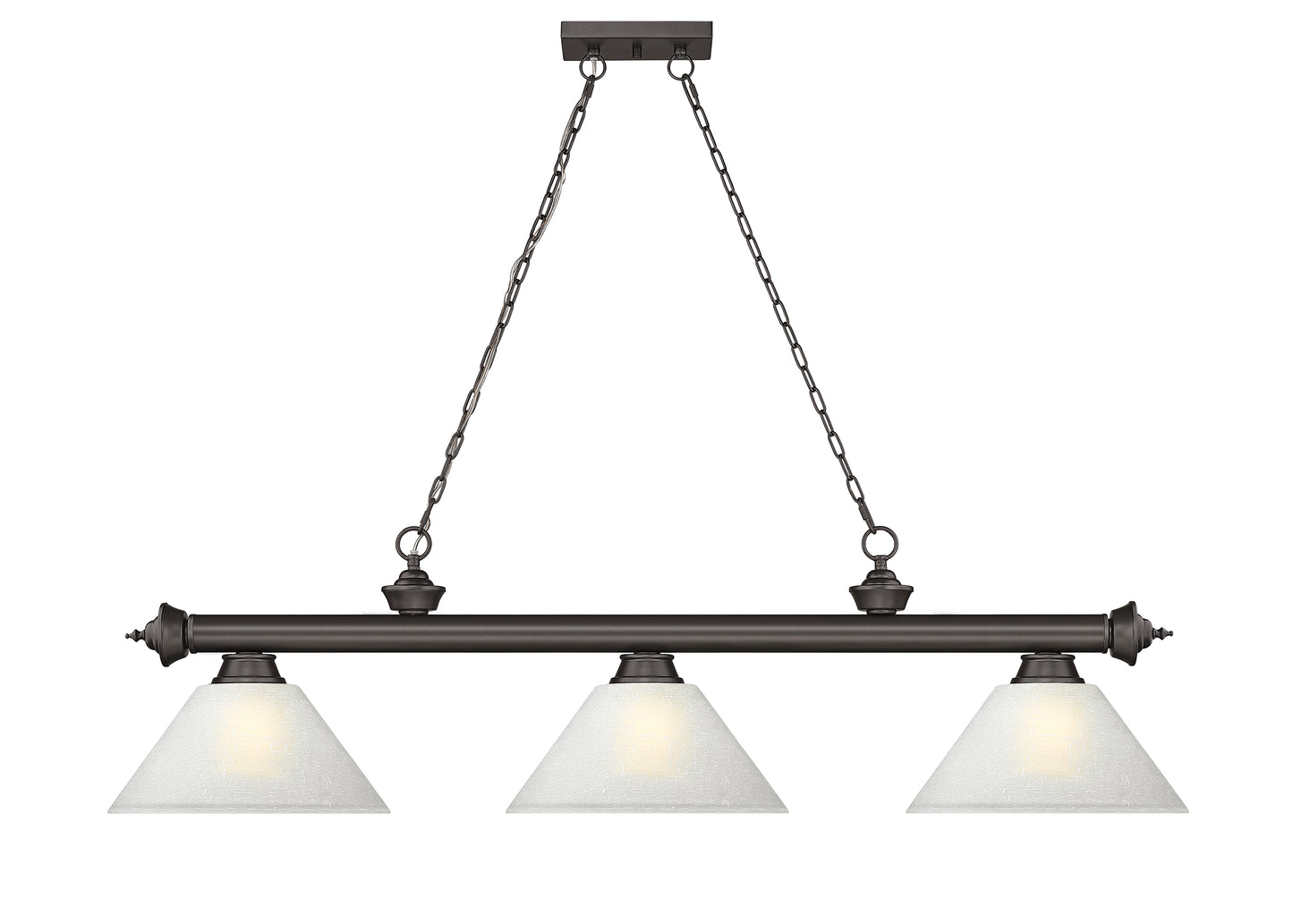 2306-3BRZ-AWL14 - Cordon 3 Light 57" Billiard - Bronze