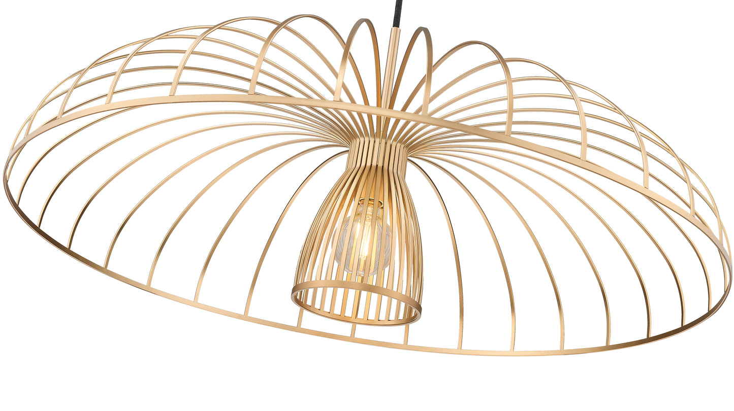 623P35-MGLD - Valencia 1 Light 35" Pendant - Modern Gold