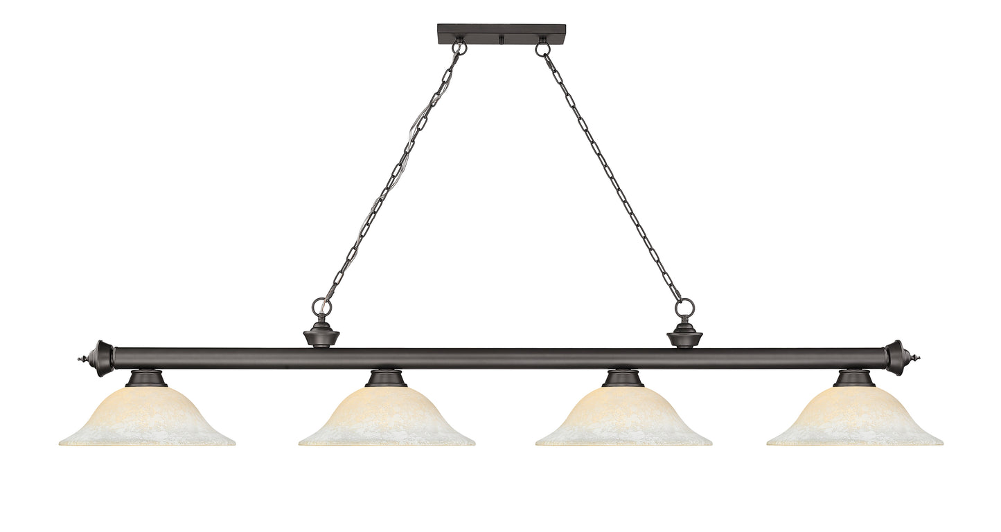 2306-4BRZ-WM16 - Cordon 4 Light 82" Billiard - Bronze