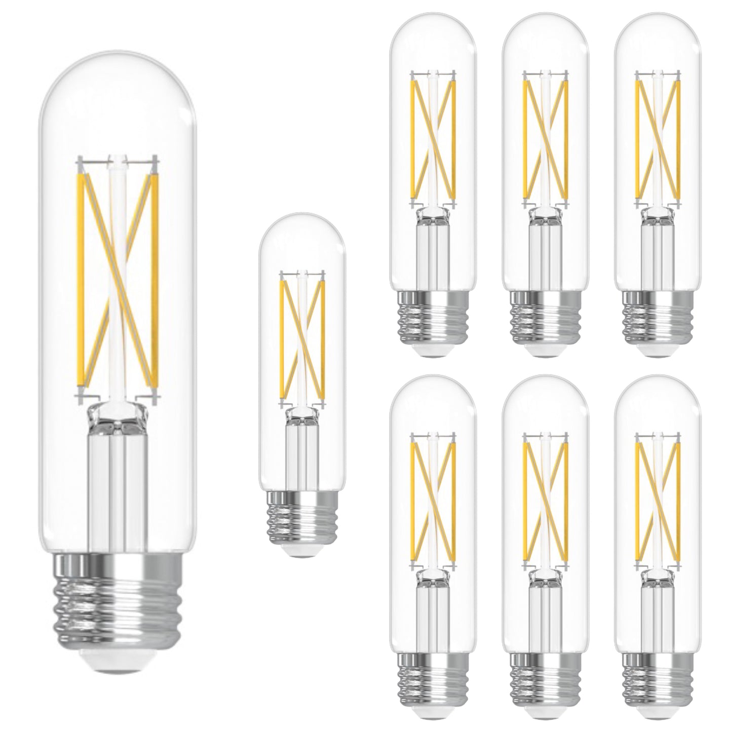 776207 - Dimmable Clear T9 LED Light Bulb - 5 Watt - 3000K - 8 Pack