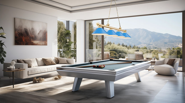 2306-4HBR-MEB - Cordon 4 Light 82" Billiard - Heritage Brass