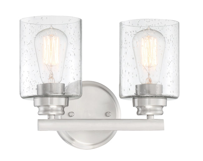 50502-BNK - Bolden 2 Light 11" Wide Vanity Light - Brushed Nickel